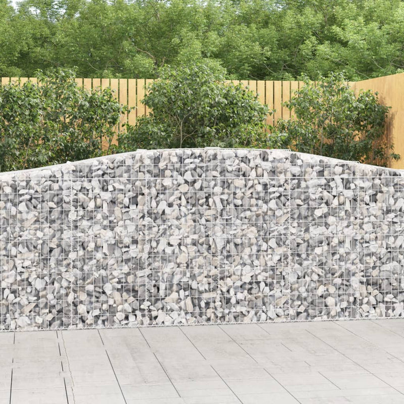 VidaXL Schanskorven 5 st gewelfd 400x50x100 120 cm ijzer