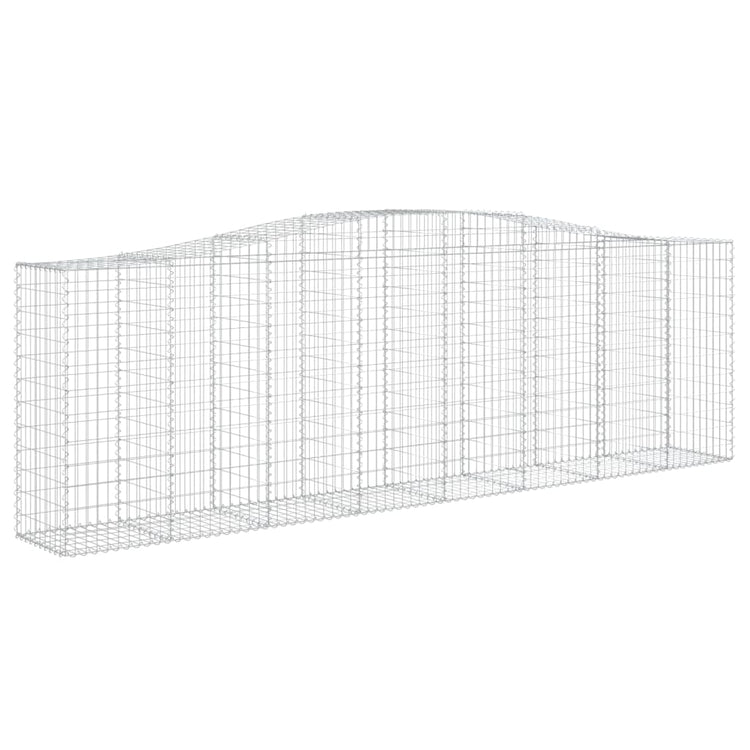 VidaXL Schanskorven 3 st gewelfd 400x50x120 140 cm ijzer