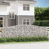 VidaXL Schanskorven 3 st gewelfd 400x50x120 140 cm ijzer - afbeelding 1