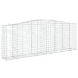 VidaXL Schanskorven 4 st gewelfd 400x50x140 160 cm ijzer - afbeelding 3