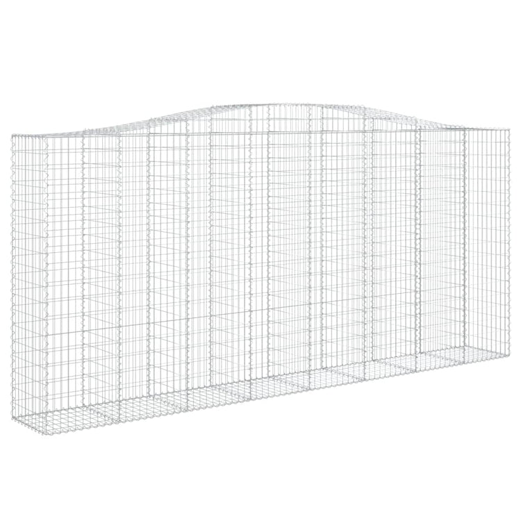 VidaXL Schanskorven 2 st gewelfd 400x50x180 200 cm ijzer