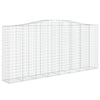 VidaXL Schanskorven 3 st gewelfd 400x50x180 200 cm ijzer