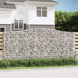 VidaXL Schanskorven 3 st gewelfd 400x50x180 200 cm ijzer - afbeelding 1