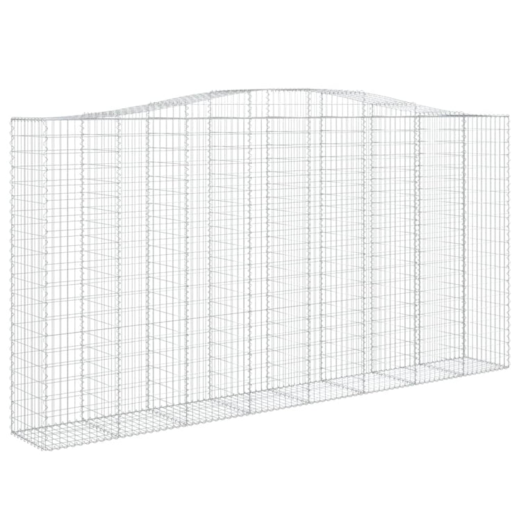 VidaXL Schanskorven 2 st gewelfd 400x50x200 220 cm ijzer