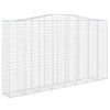 VidaXL Schanskorven 4 st gewelfd 400x50x220 240 cm ijzer