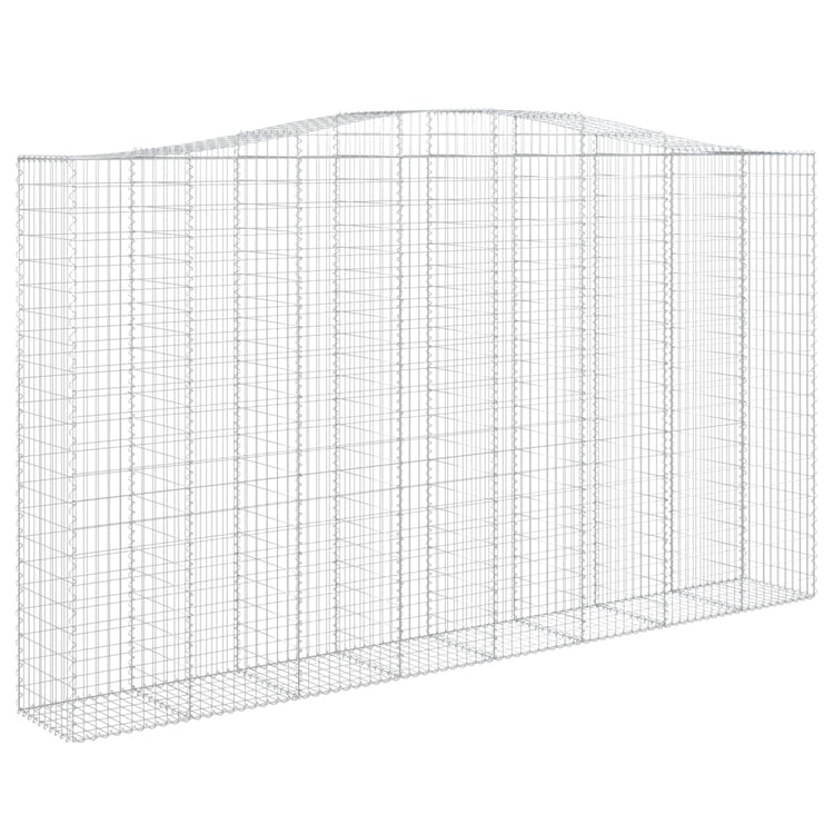 VidaXL Schanskorven 4 st gewelfd 400x50x220 240 cm ijzer