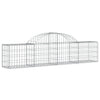 VidaXL Schanskorven 9 st gewelfd 200x30x40 60 cm gegalvaniseerd ijzer