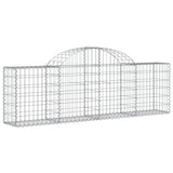 VidaXL Schanskorven 10 st gewelfd 200x30x60 80 cm gegalvaniseerd ijzer - afbeelding 3