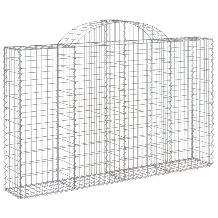 VidaXL Schanskorven 6 st gewelfd 200x30x120 140 cm ijzer