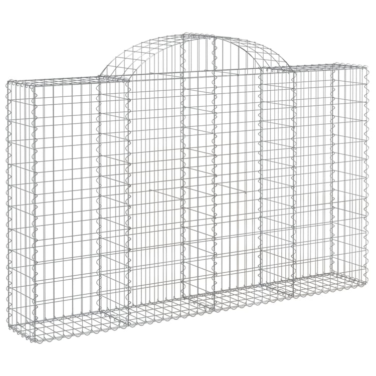 VidaXL Schanskorven 12 st gewelfd 200x30x120 140 cm ijzer
