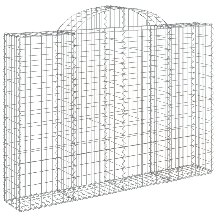 VidaXL Schanskorven 6 st gewelfd 200x30x140 160 cm ijzer