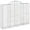 VidaXL Schanskorven 11 st gewelfd 200x30x140 160 cm ijzer