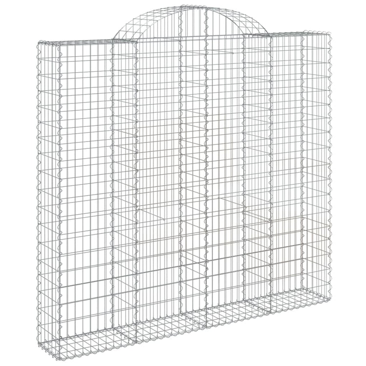 VidaXL Schanskorven 9 st gewelfd 200x30x180 200 cm ijzer