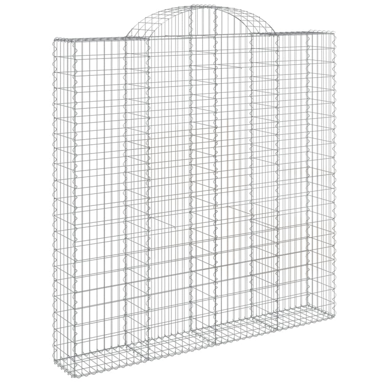 VidaXL Schanskorven 3 st gewelfd 200x30x200 220 cm ijzer