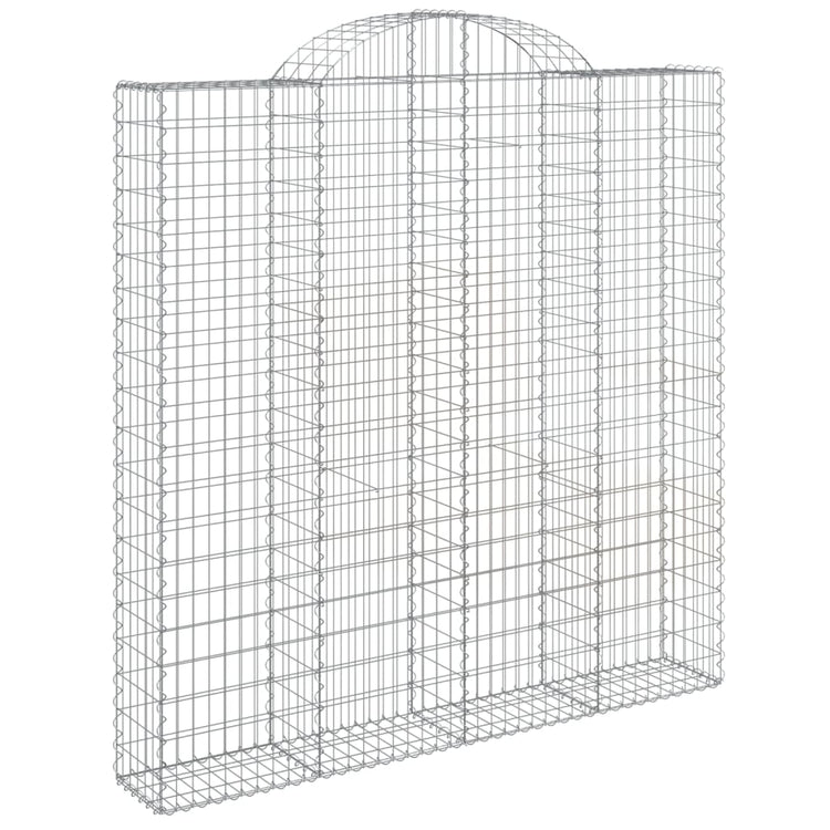 VidaXL Schanskorven 5 st gewelfd 200x30x200 220 cm ijzer