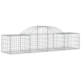 VidaXL Schanskorven 10 st gewelfd 200x50x40 60 cm gegalvaniseerd ijzer - afbeelding 3