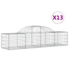 VidaXL Schanskorven 13 st gewelfd 200x50x40 60 cm gegalvaniseerd ijzer