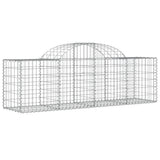 VidaXL Schanskorven 3 st gewelfd 200x50x60 80 cm gegalvaniseerd ijzer - afbeelding 3