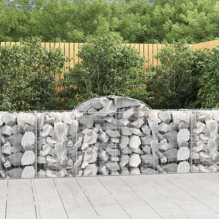 VidaXL Schanskorven 11 st gewelfd 200x50x80 100 cm ijzer