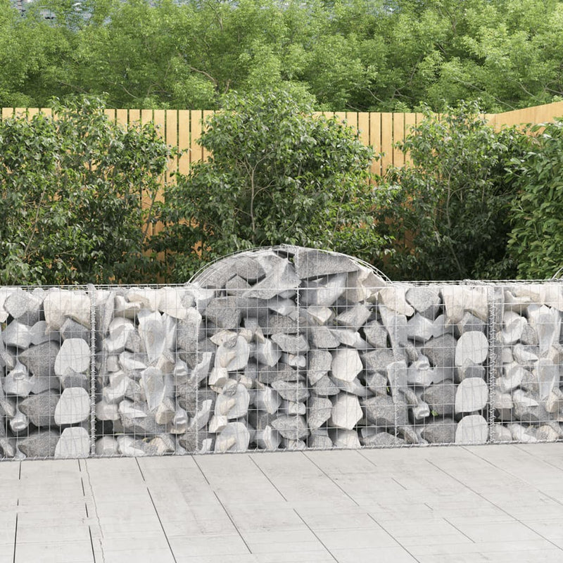 VidaXL Schanskorven 11 st gewelfd 200x50x80 100 cm ijzer