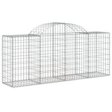 VidaXL Schanskorven 14 st gewelfd 200x50x80 100 cm ijzer - afbeelding 3