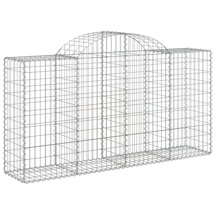 VidaXL Schanskorven 7 st gewelfd 200x50x100 120 cm ijzer