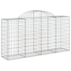 VidaXL Schanskorven 12 st gewelfd 200x50x100 120 cm ijzer