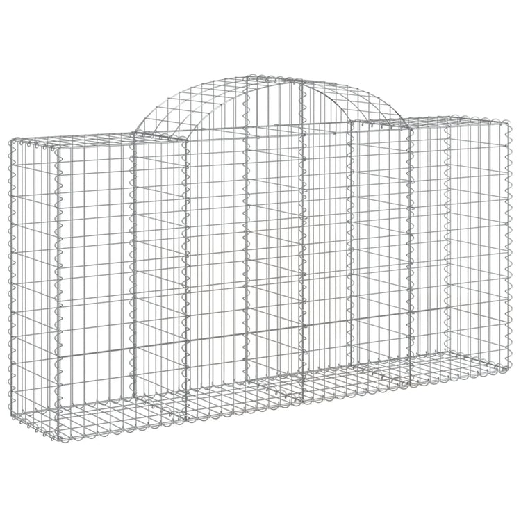VidaXL Schanskorven 14 st gewelfd 200x50x100 120 cm ijzer