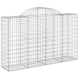 VidaXL Schanskorven 9 st gewelfd 200x50x120 140 cm ijzer - afbeelding 3