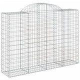 VidaXL Schanskorven 6 st gewelfd 200x50x140 160 cm ijzer - afbeelding 3