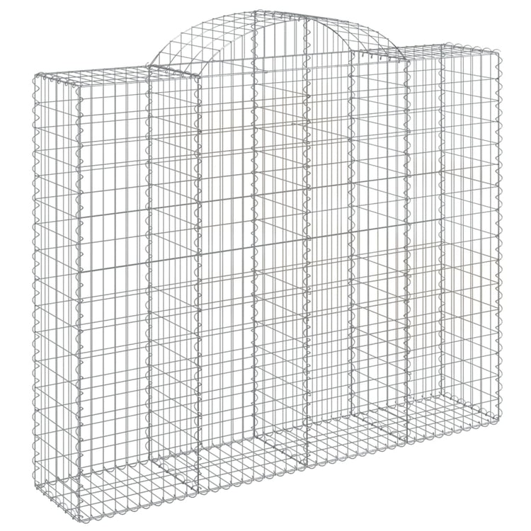 VidaXL Schanskorven 2 st gewelfd 200x50x160 180 cm ijzer