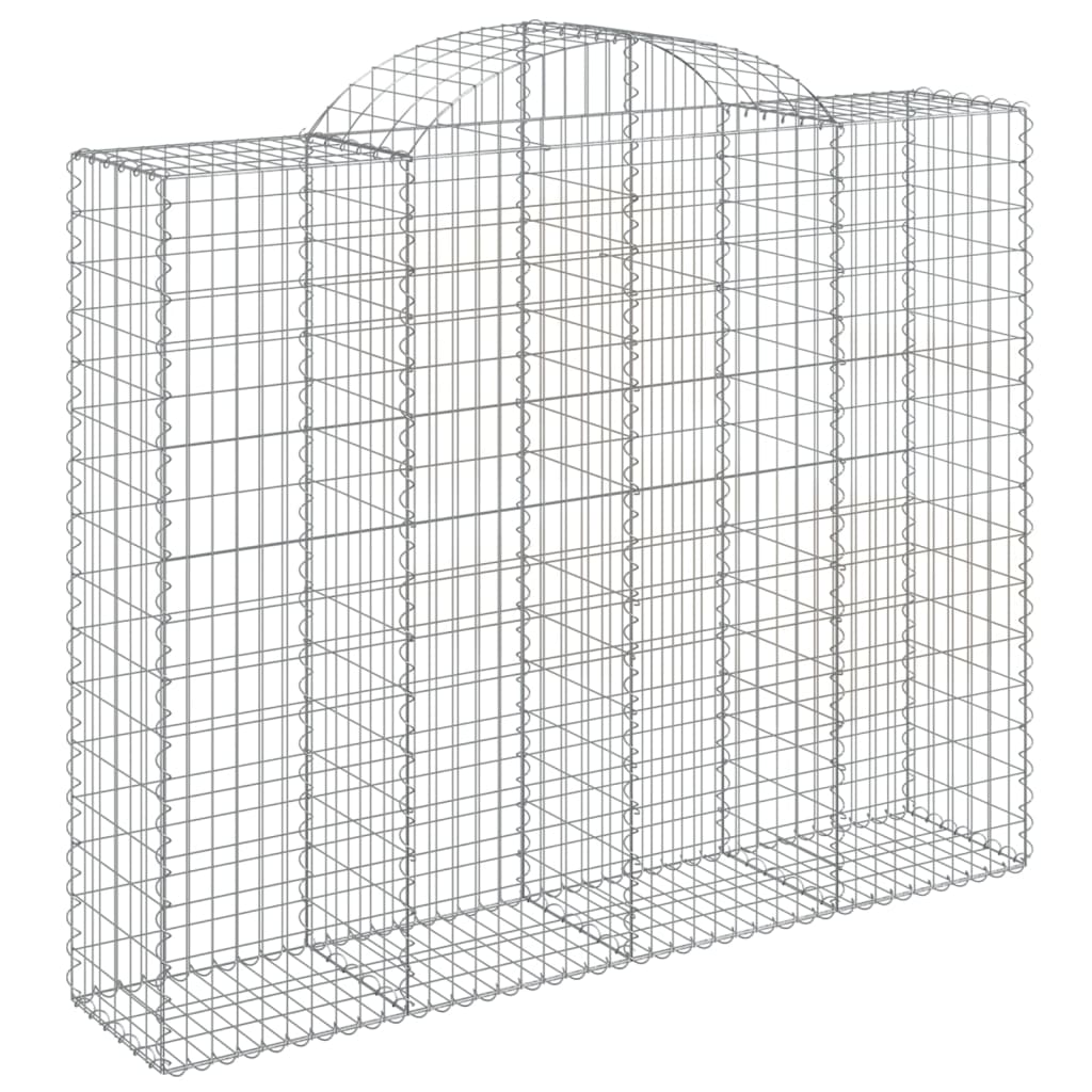 VidaXL Schanskorven 3 st gewelfd 200x50x160 180 cm ijzer