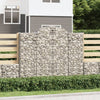 VidaXL Schanskorven 3 st gewelfd 200x50x160 180 cm ijzer