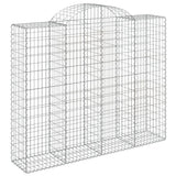 VidaXL Schanskorven 5 st gewelfd 200x50x160 180 cm ijzer - afbeelding 3