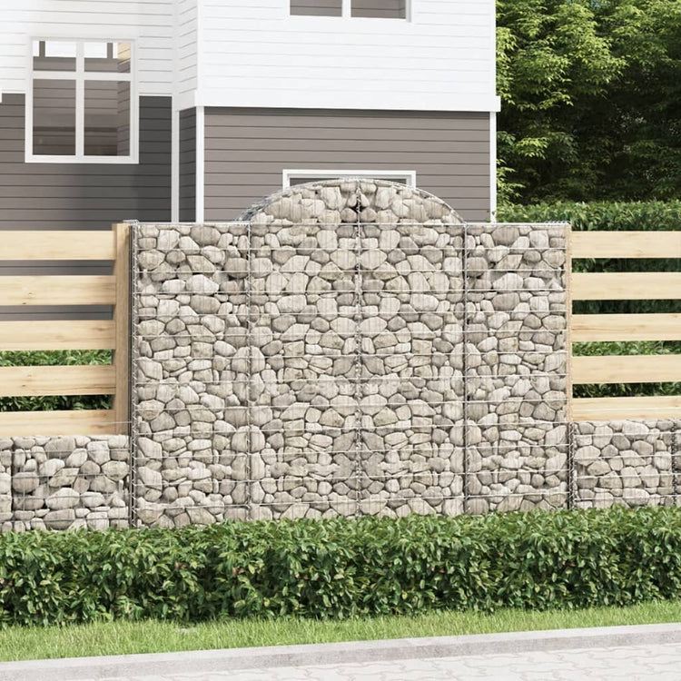 VidaXL Schanskorven 5 st gewelfd 200x50x160 180 cm ijzer