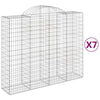 VidaXL Schanskorven 7 st gewelfd 200x50x160 180 cm ijzer