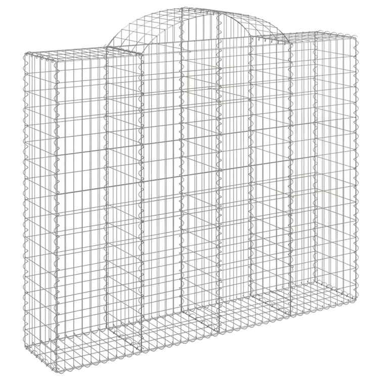 VidaXL Schanskorven 7 st gewelfd 200x50x160 180 cm ijzer