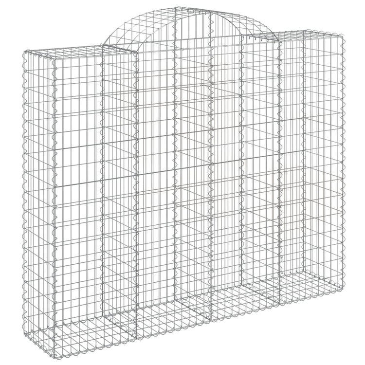 VidaXL Schanskorven 8 st gewelfd 200x50x160 180 cm ijzer