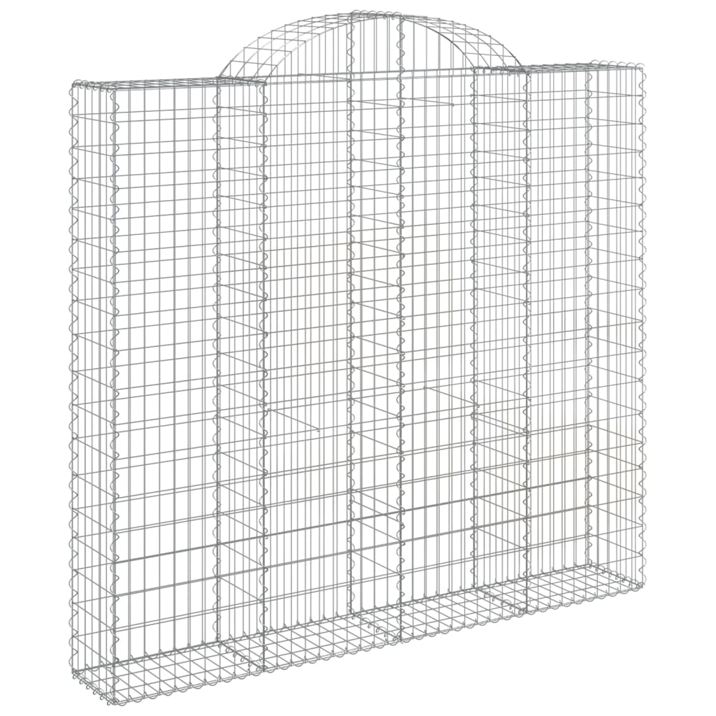 VidaXL Schanskorven 2 st gewelfd 200x50x180 200 cm ijzer