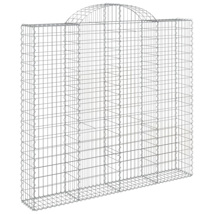 VidaXL Schanskorven 2 st gewelfd 200x50x180 200 cm ijzer