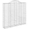 VidaXL Schanskorven 3 st gewelfd 200x50x180 200 cm ijzer