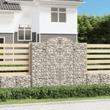VidaXL Schanskorven 7 st gewelfd 200x50x180 200 cm ijzer - afbeelding 1