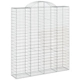 VidaXL Schanskorven 2 st gewelfd 200x50x220 240 cm ijzer - afbeelding 3