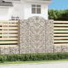 VidaXL Schanskorven 2 st gewelfd 200x50x220 240 cm ijzer