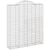 VidaXL Schanskorven 4 st gewelfd 200x50x220 240 cm ijzer