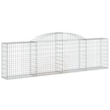 VidaXL Schanskorven 12 st gewelfd 300x30x80 100 cm ijzer - afbeelding 3
