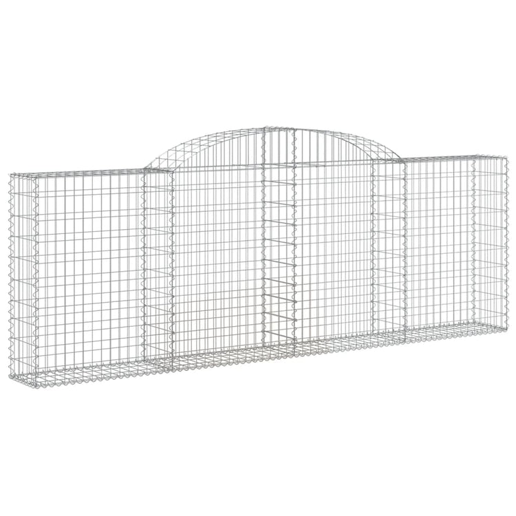 VidaXL Schanskorven 5 st gewelfd 300x30x100 120 cm ijzer