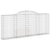 VidaXL Schanskorven 3 st gewelfd 300x30x120 140 cm ijzer