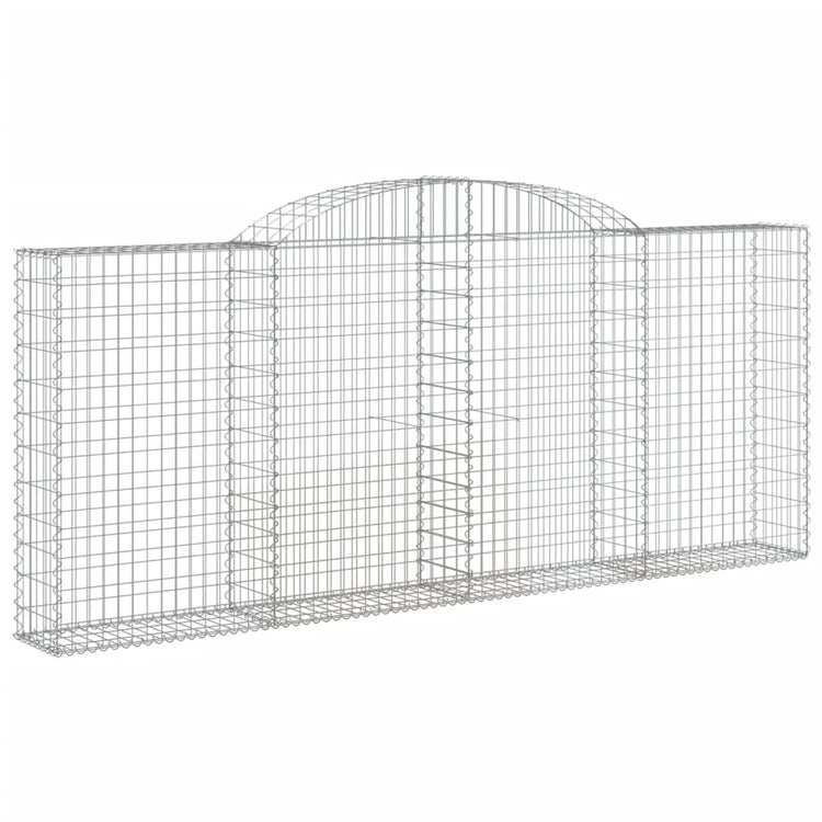VidaXL Schanskorven 5 st gewelfd 300x30x120 140 cm ijzer