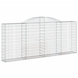 VidaXL Schanskorven 7 st gewelfd 300x30x120 140 cm ijzer - afbeelding 3